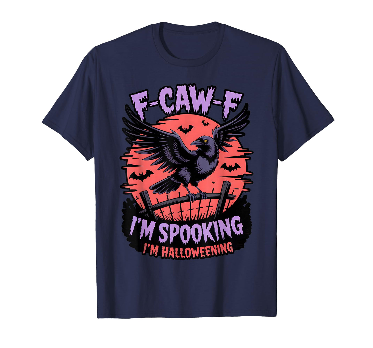 Black Crow, F-Caw-F Funny Black Bird Moon Bird Lover f-caw-f T-Shirt