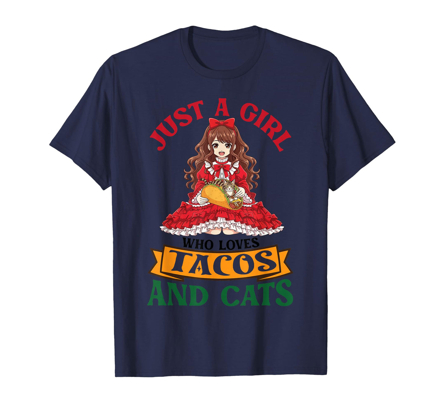 Just A Girl Who Loves Tacos and Ocicat Cats Mother Mommy T-Shirt