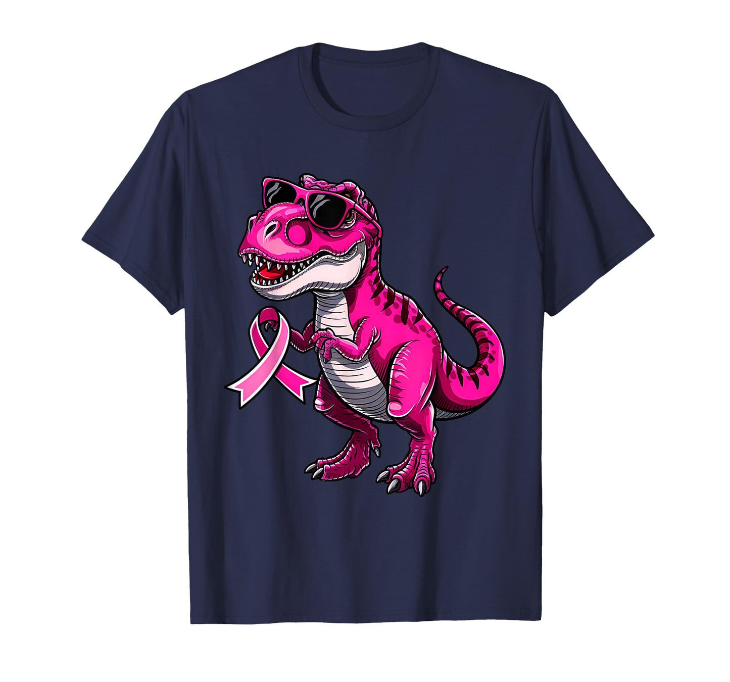 In October We Wear Pink Dinosaur Breast Cancer Awareness T-Shirt