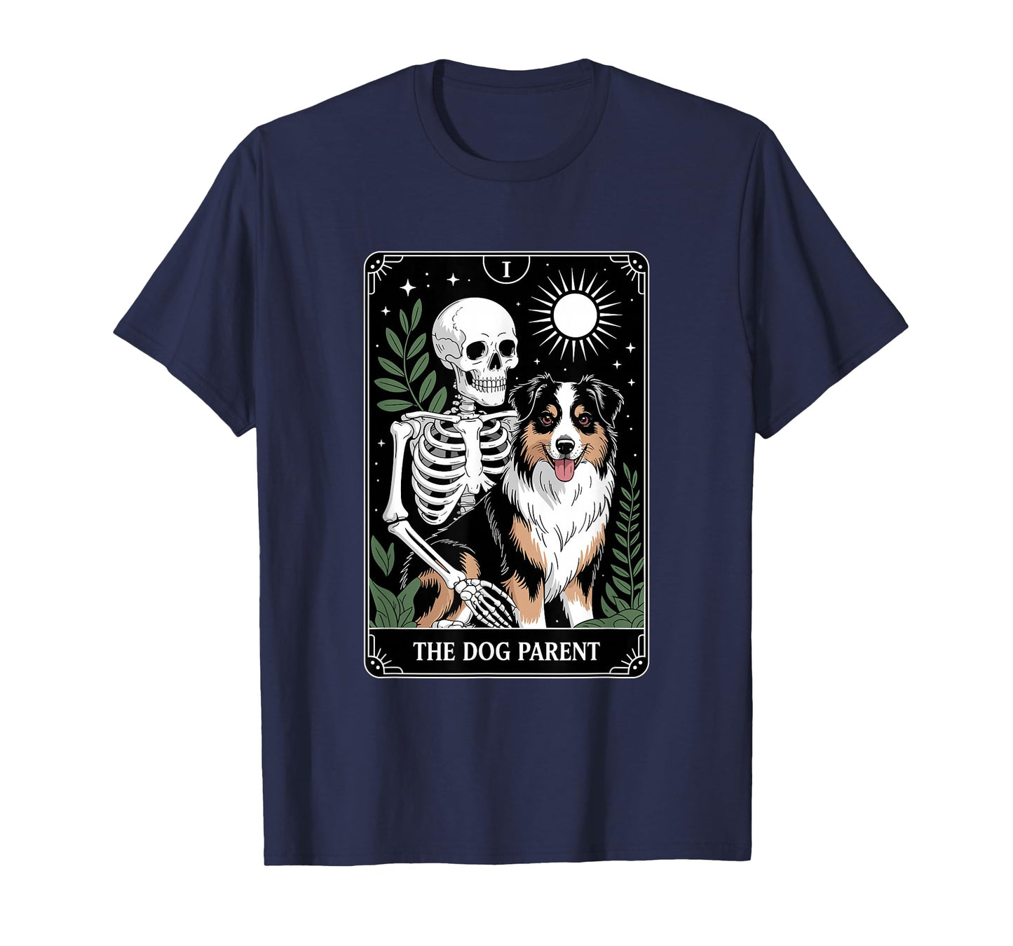 Funny Tarot Dog Parent Australian Shepherd T-Shirt