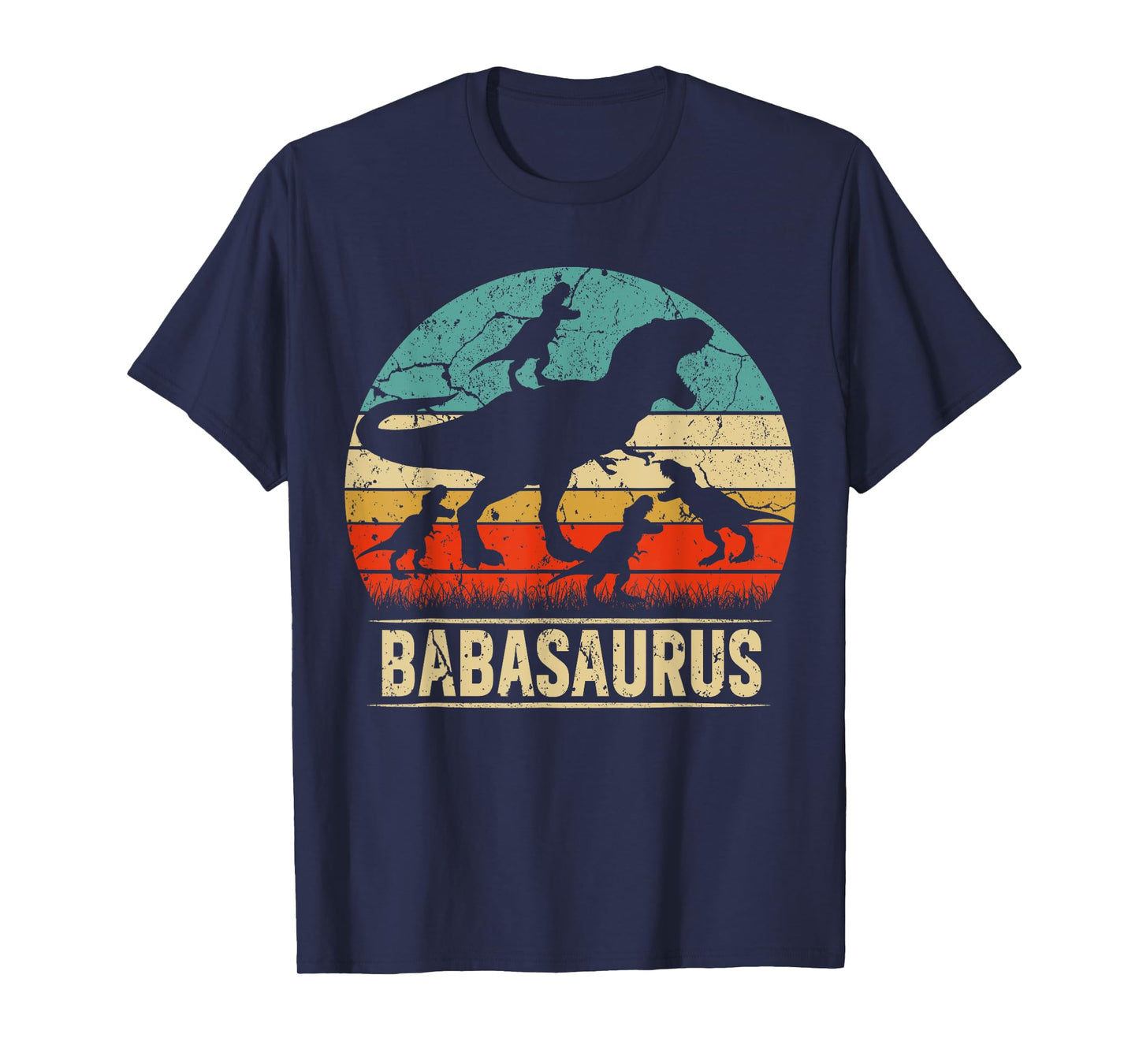 Baba Dinosaur T Rex Babasaurus 4 kids Family Matching T-Shirt