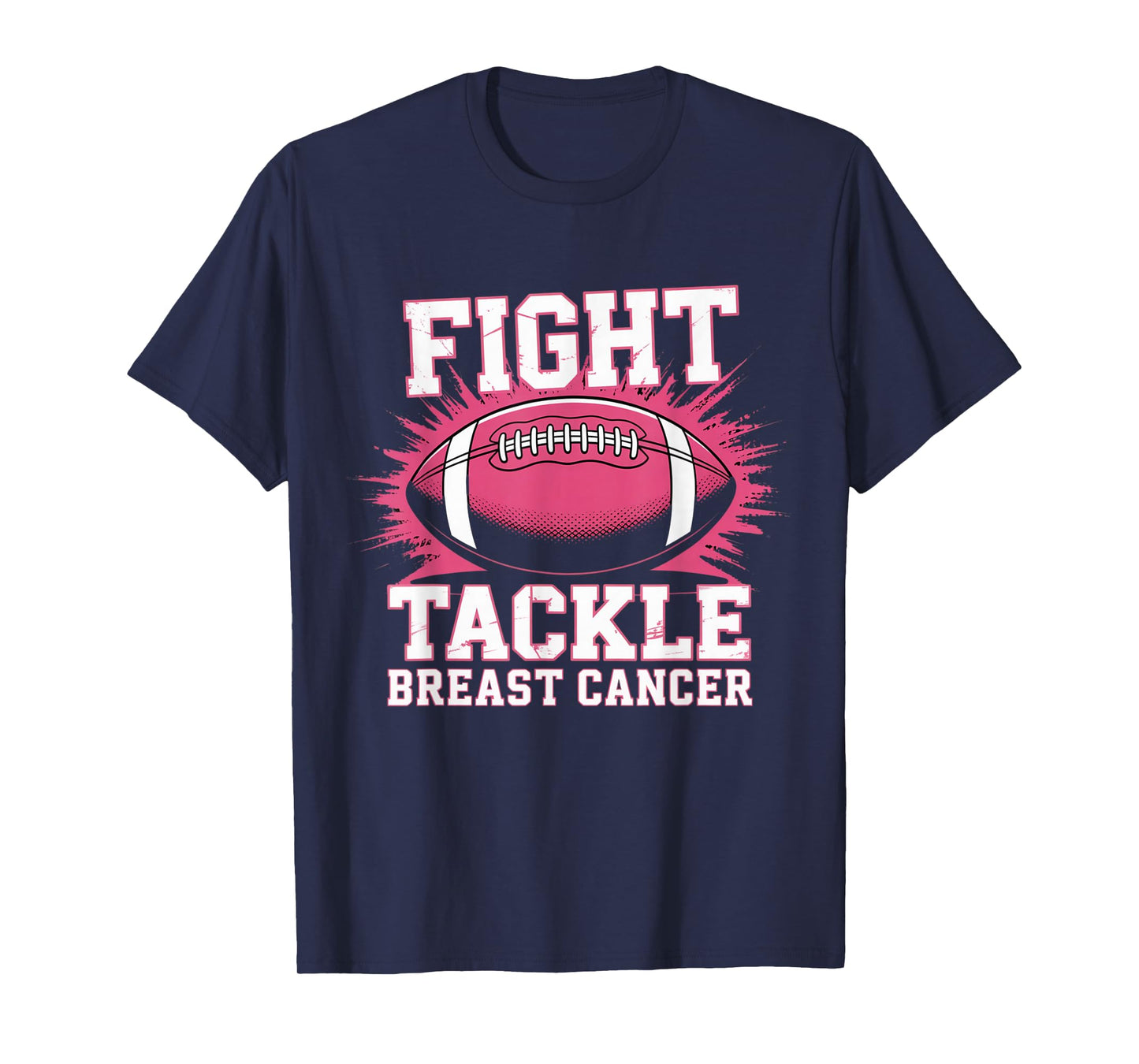 Pink Out Tackle Breast Cancer Awareness Football Kids Boys T-Shirt