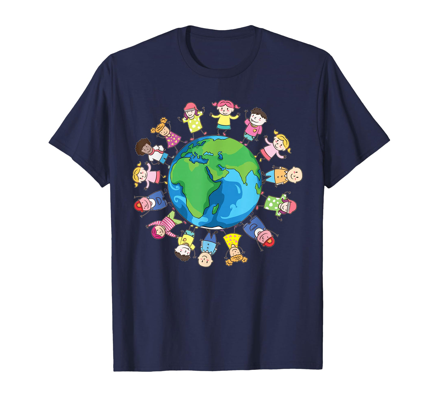 Happy Earth Day Children Around the World Fuuny Planet Save T-Shirt