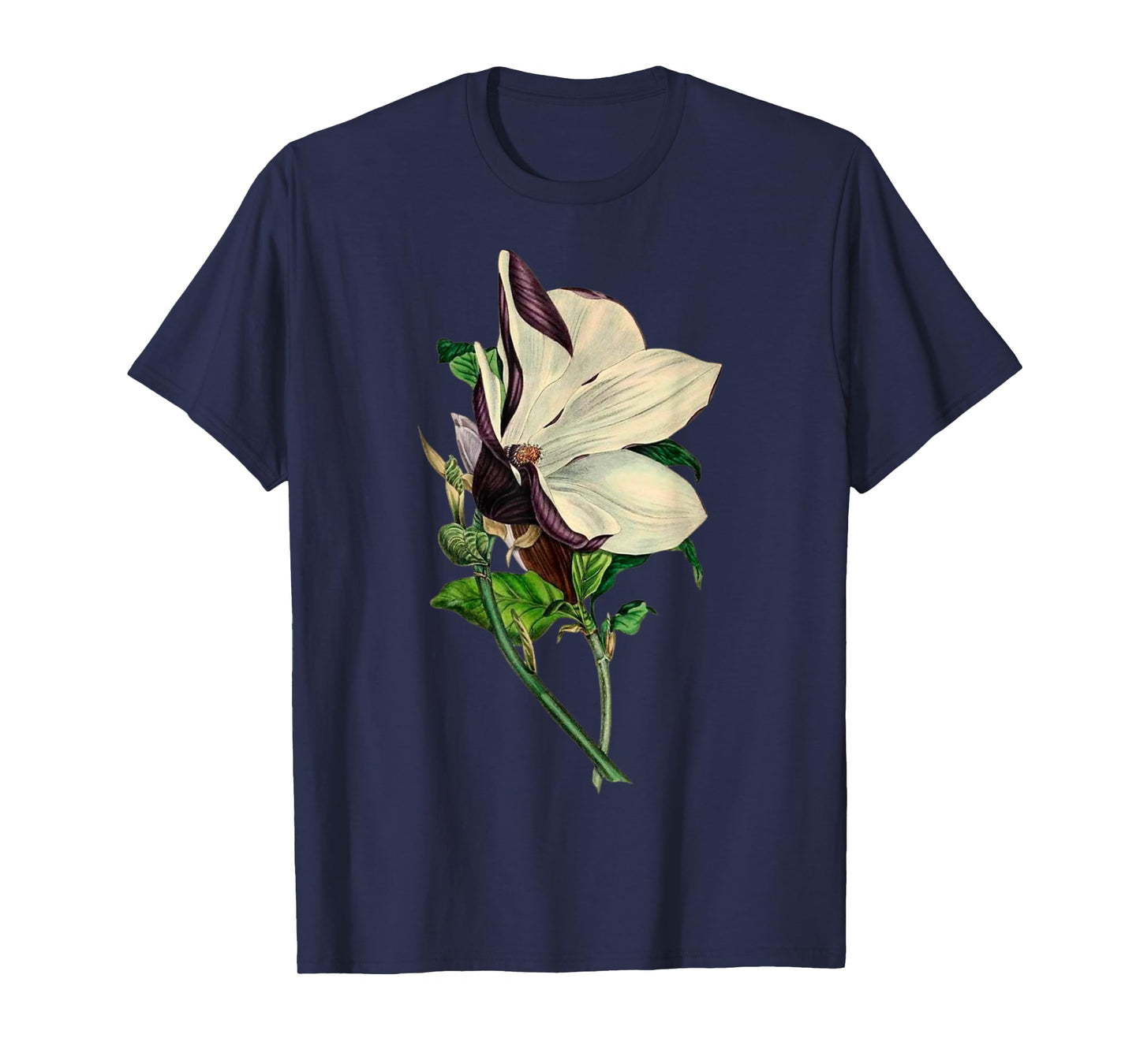 Elegant Orchid Flower Antique Plants Botanical Vintage Gift T-Shirt