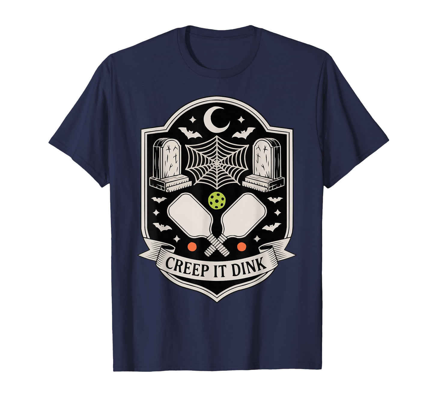 Creep It Dink Pickleball Spooky Halloween Fun T-Shirt
