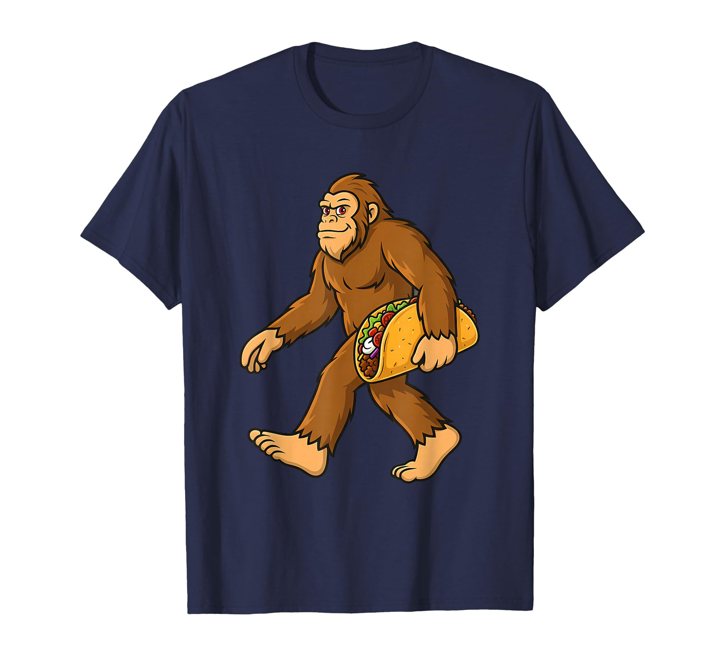 Bigfoot Taco Lover Sasquatch Cinco De Mayo Mexican Food T-Shirt