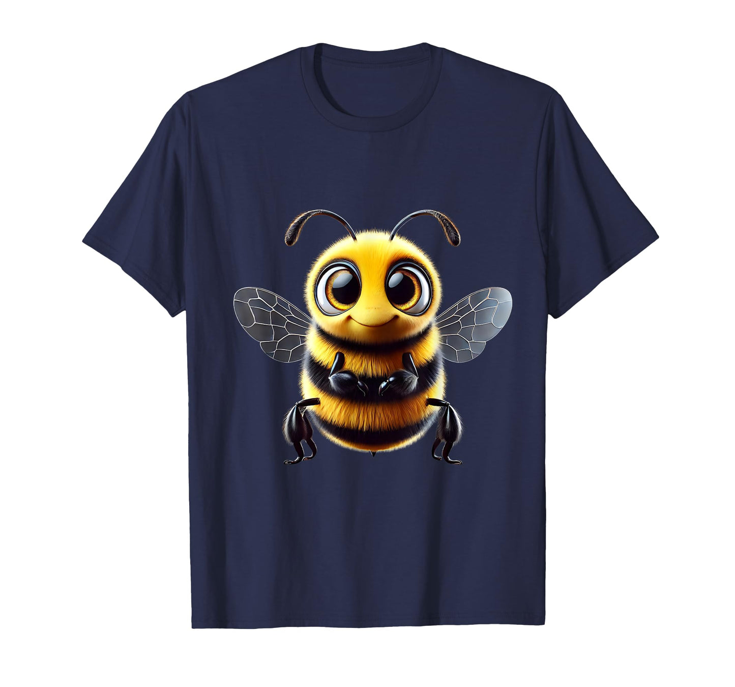 Cute Smiling Bee Cartoon Art T-Shirt