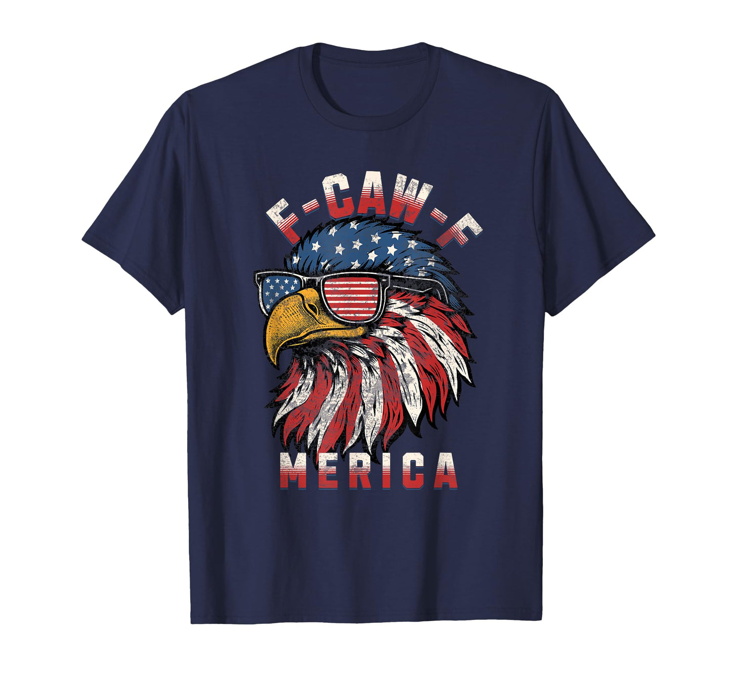 Funny Quote Rooster Meme F-CAW-F America Chicken Eagle Crow T-Shirt