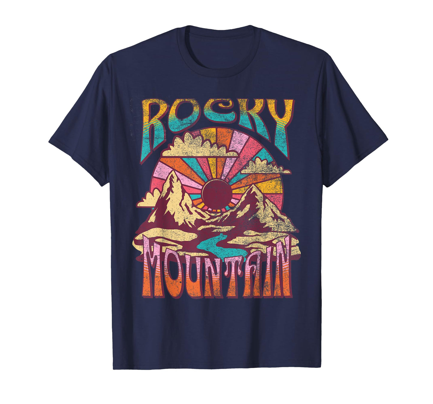 Rocky Mountain Colorado Nature Hiking Mountains Outdoors T-Shirt