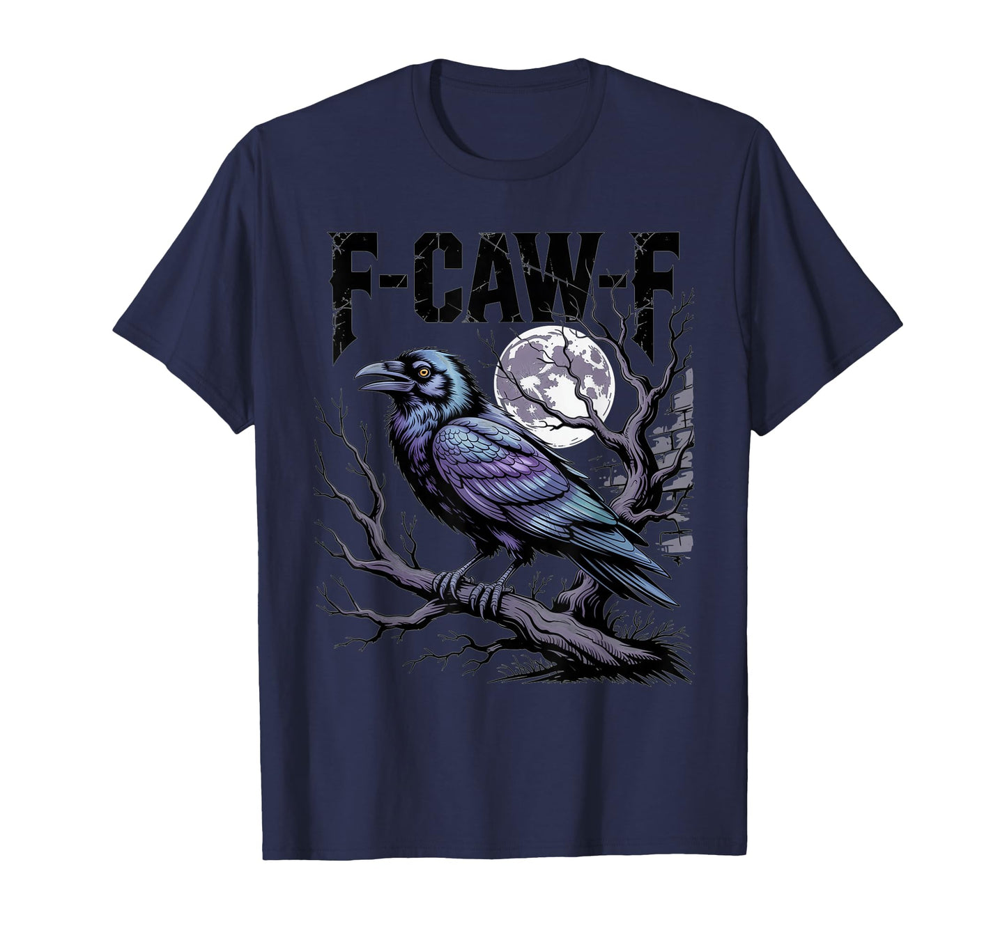 F-Caw-F Raven Moon Branch Halloween Shirt for Fans T-Shirt