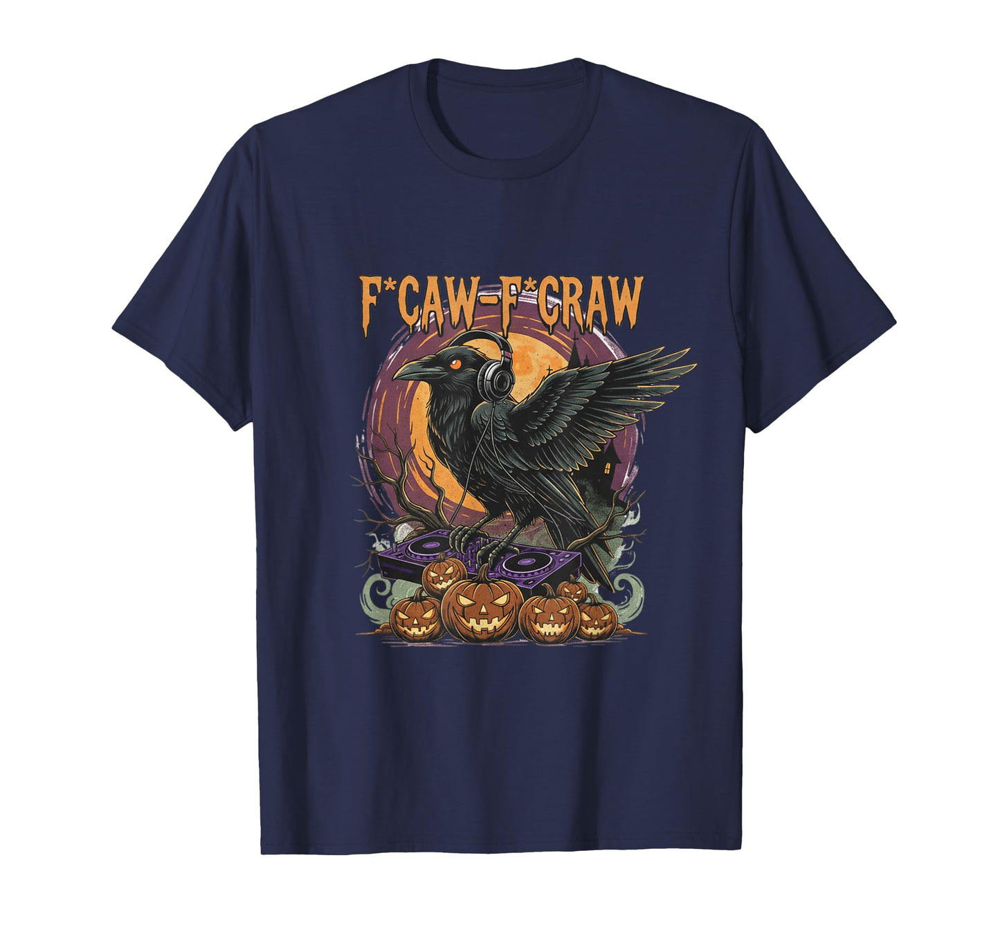 Halloween DJ F-CAW-F Dubbing Musical Craw Festive T-Shirt