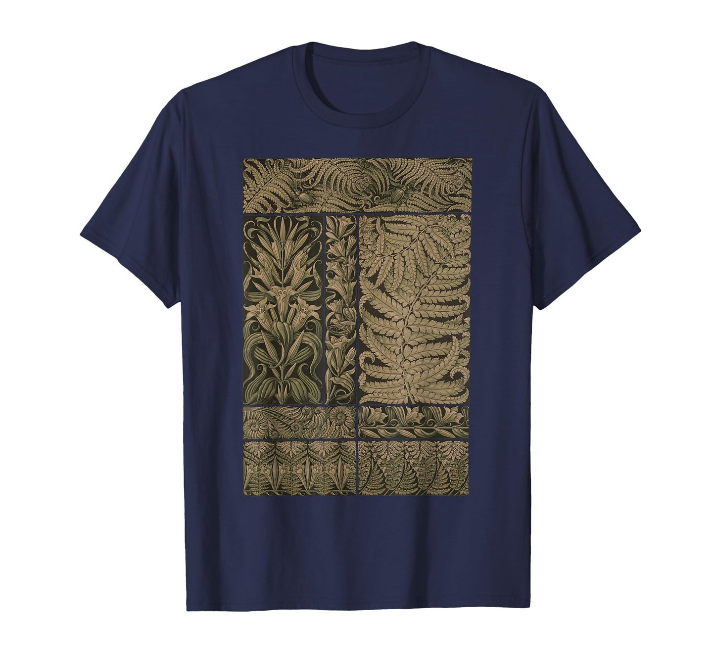 Fern Botanical Plant Botany Vintage Wild flower T-Shirt