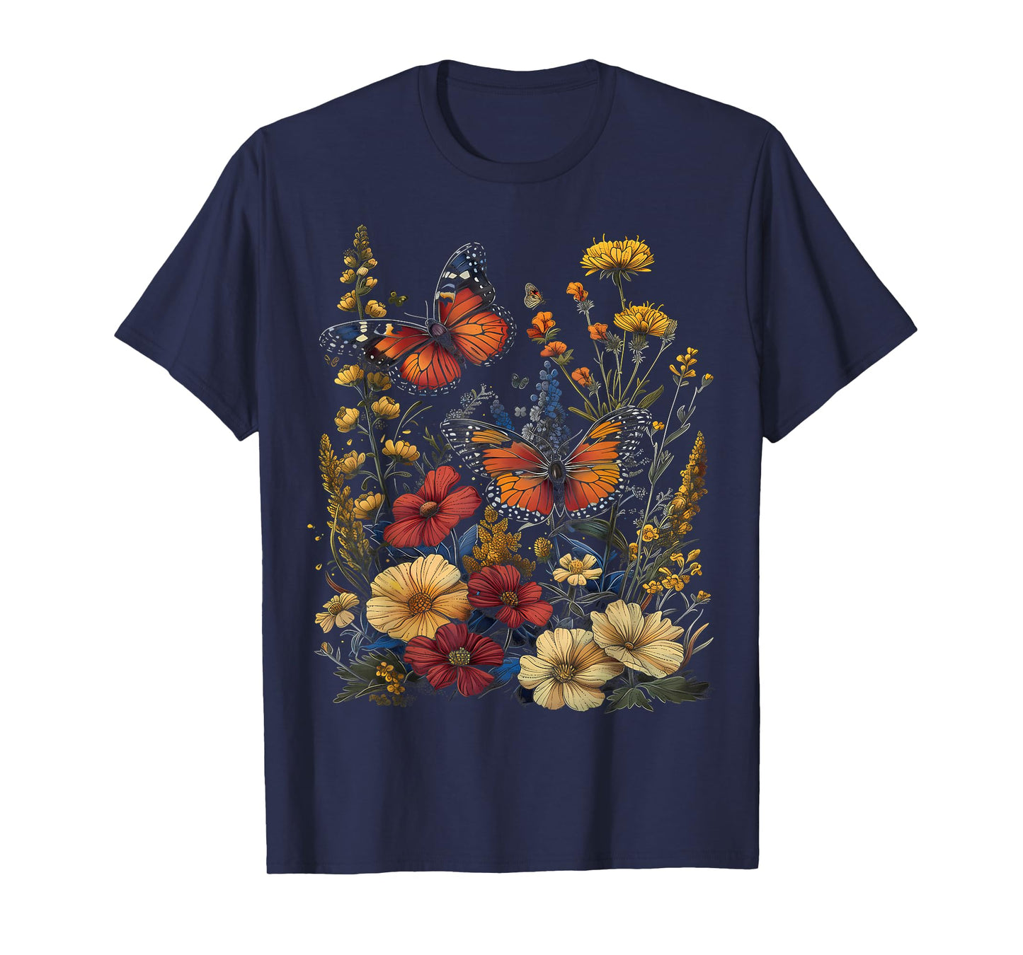 Pollinator Garden Design Wildlife Flowers Native Plants T-Shirt
