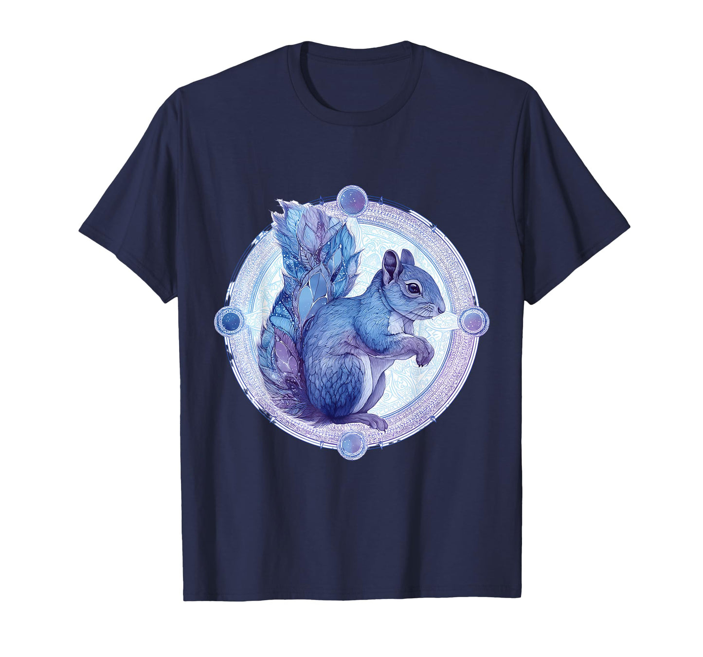 Squirrel Animal Art Portrait Wildlife Forest Squirrel Lover T-Shirt