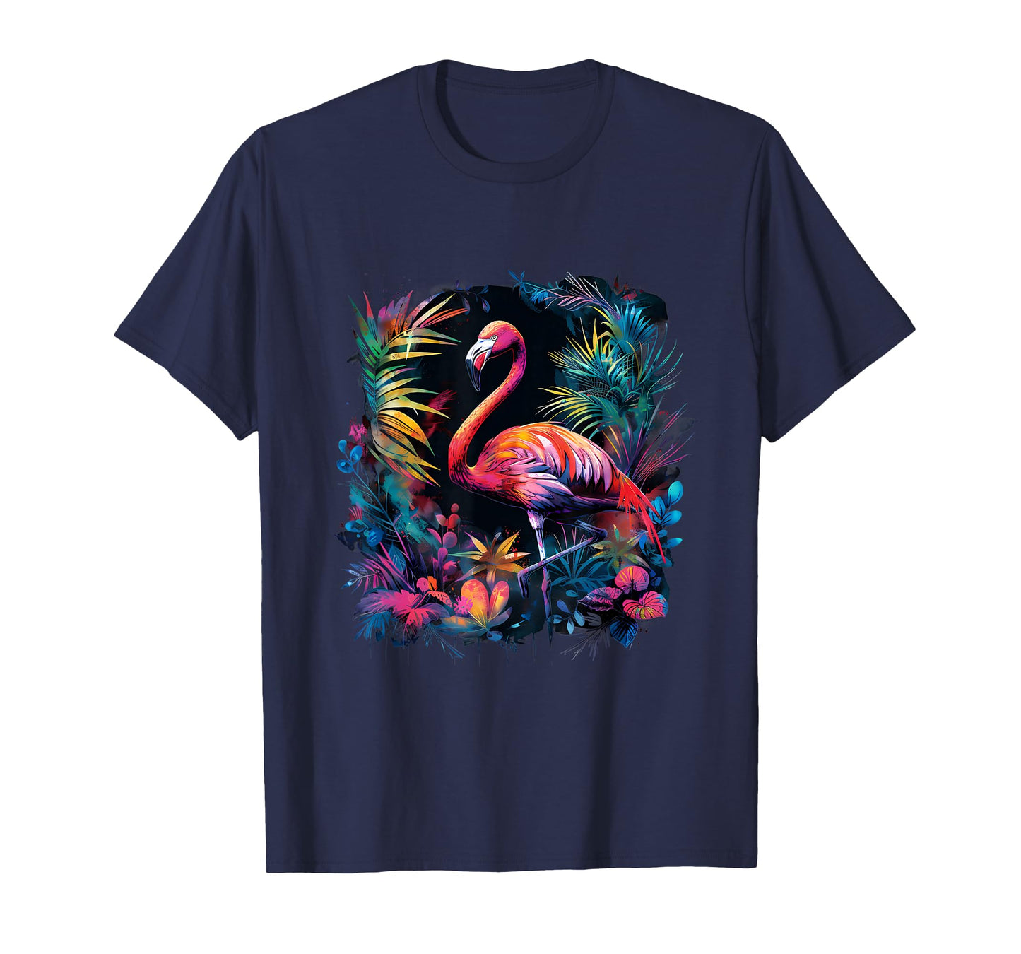 Flamingo Colourful Artwork Nature Flamingo Lover Wildlife T-Shirt