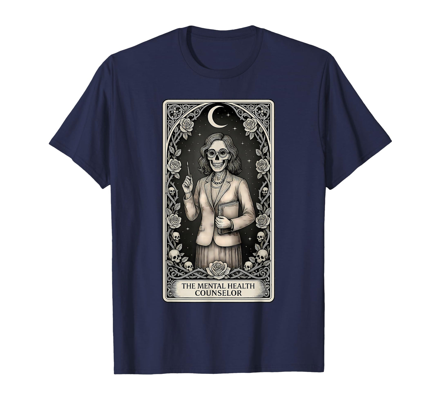 The Mental Health Counselor Skeleton Tarot Card T-Shirt