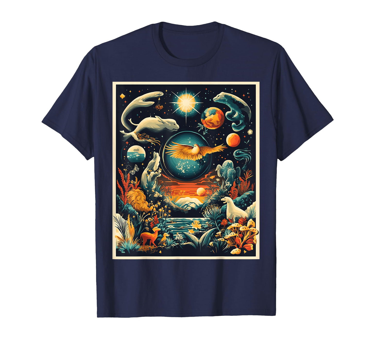 Whimsical Fantasy Nature Scene Art T-Shirt