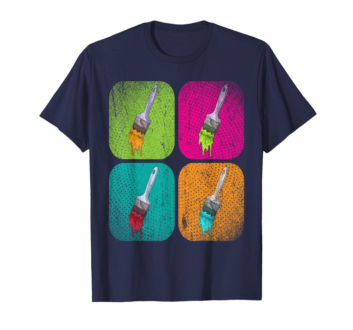 Colorful Paints Art Painting Brush Drawing Pop Art Artist T-Shirt