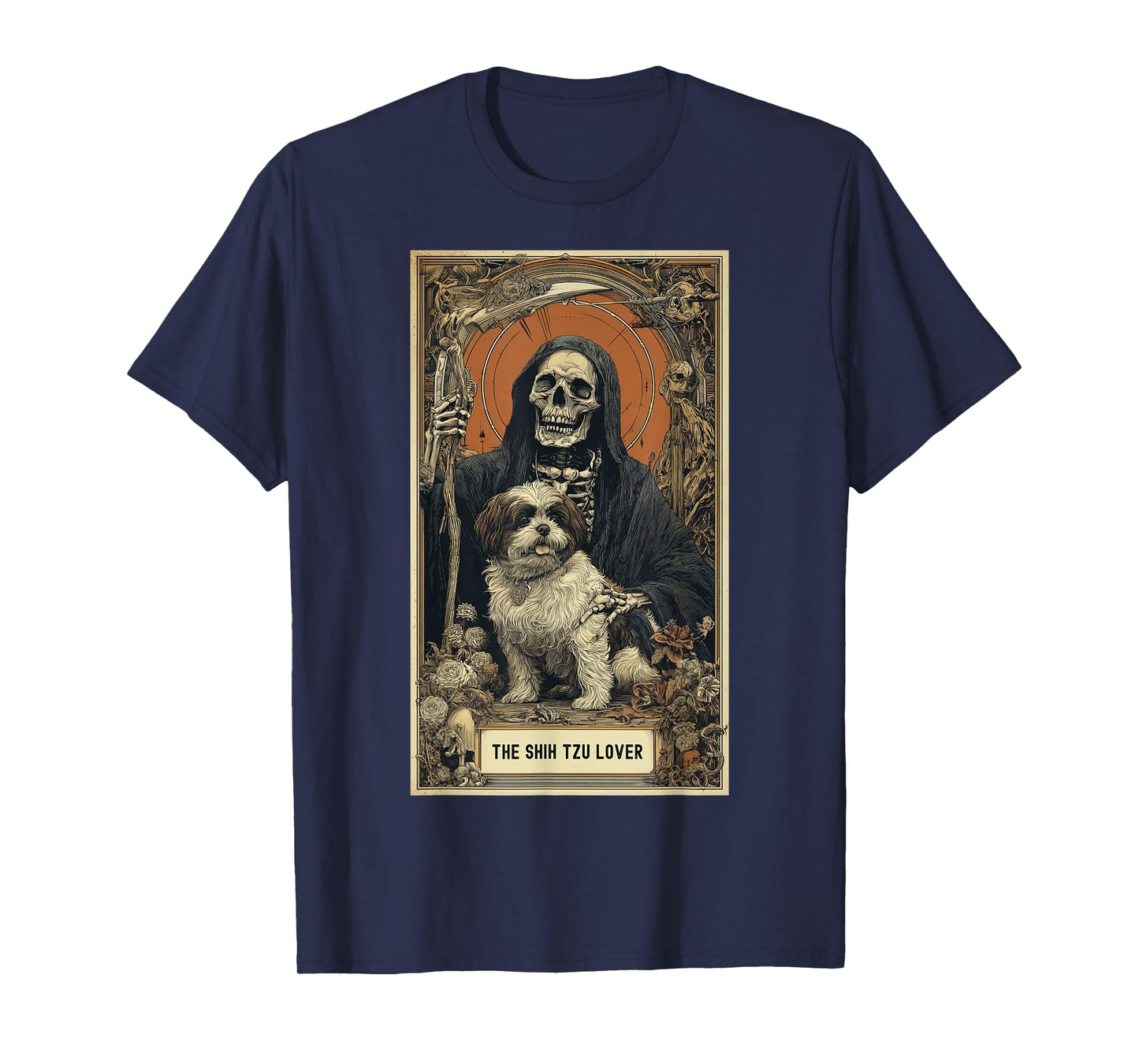 Shih Tzu Lover Tarot Card Easy Last Minute Halloween Idea BD T-Shirt