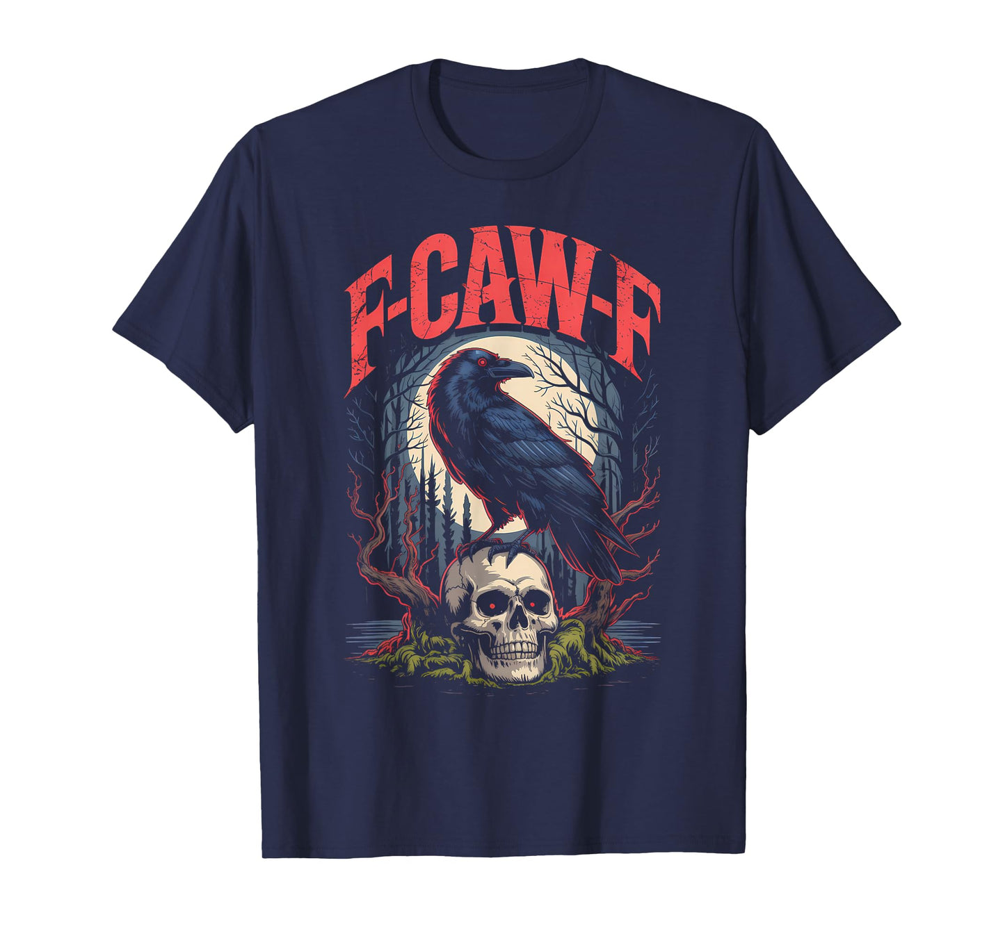 Funny F-Caw-F Black Crow Sound Meme Humor T-Shirt