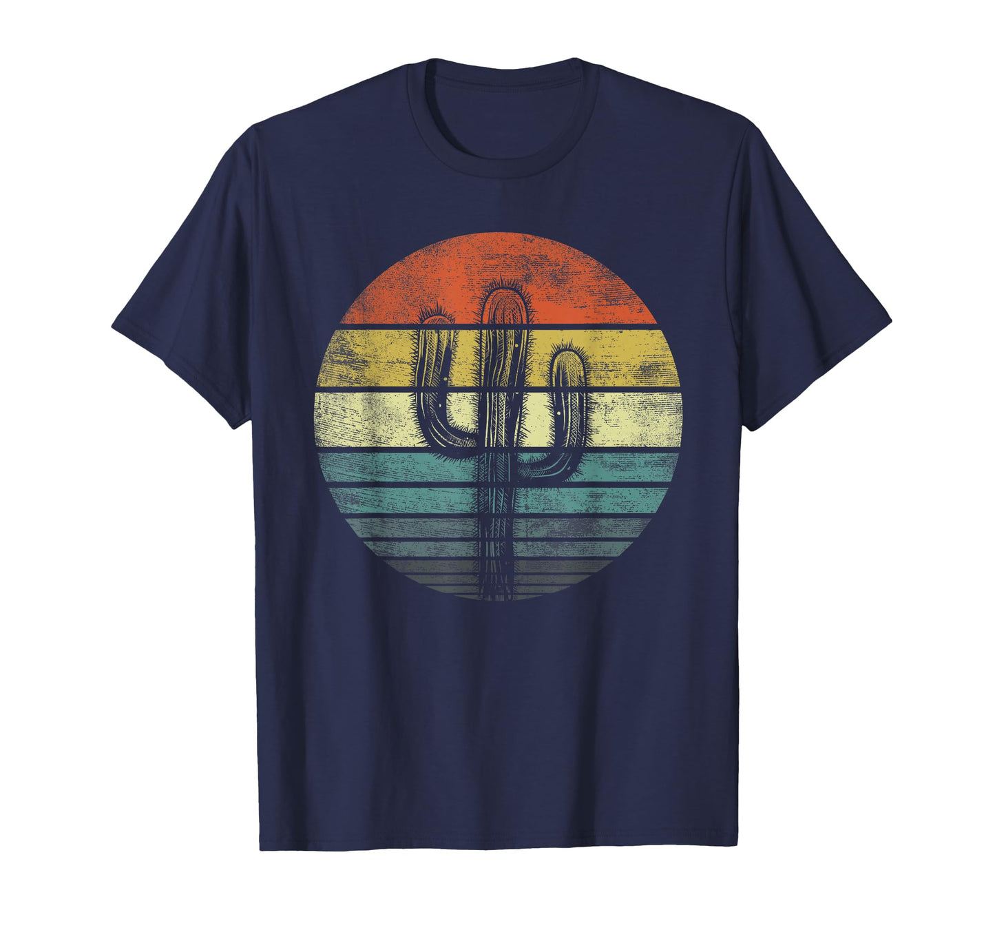 Retro Saguaro Cactus Funny Cactaceae Cacti Lover Gift T-Shirt