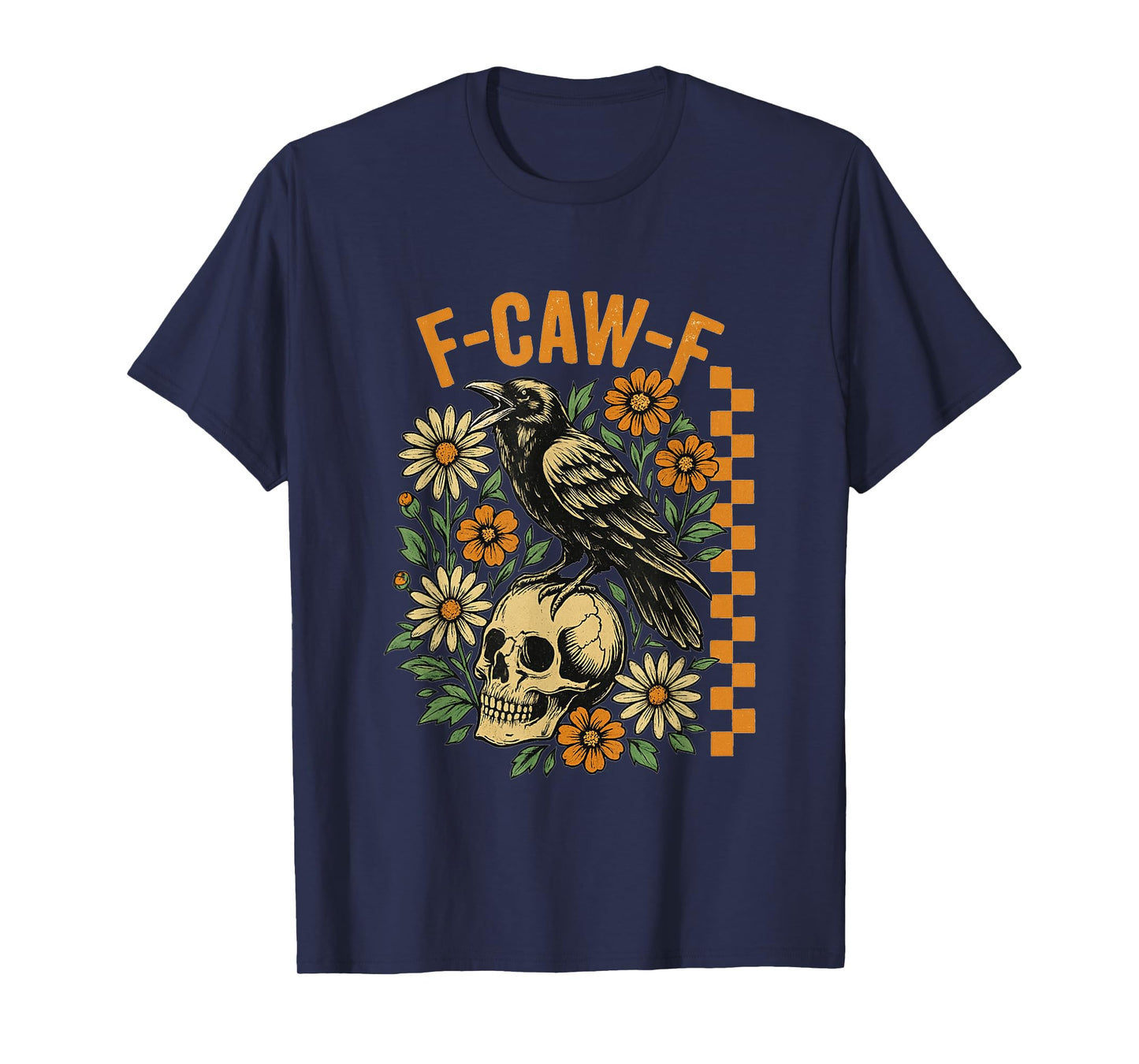 F-Caw-F Humor Raven Meme Black Crow Bird Inappropriate Joke T-Shirt
