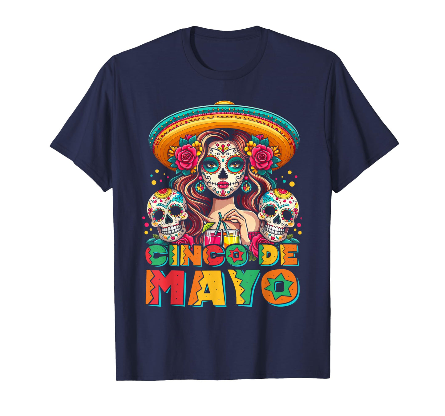 Cinco De Mayo Shirt Mexican Fiesta 5 De Mayo Women Girls T-Shirt