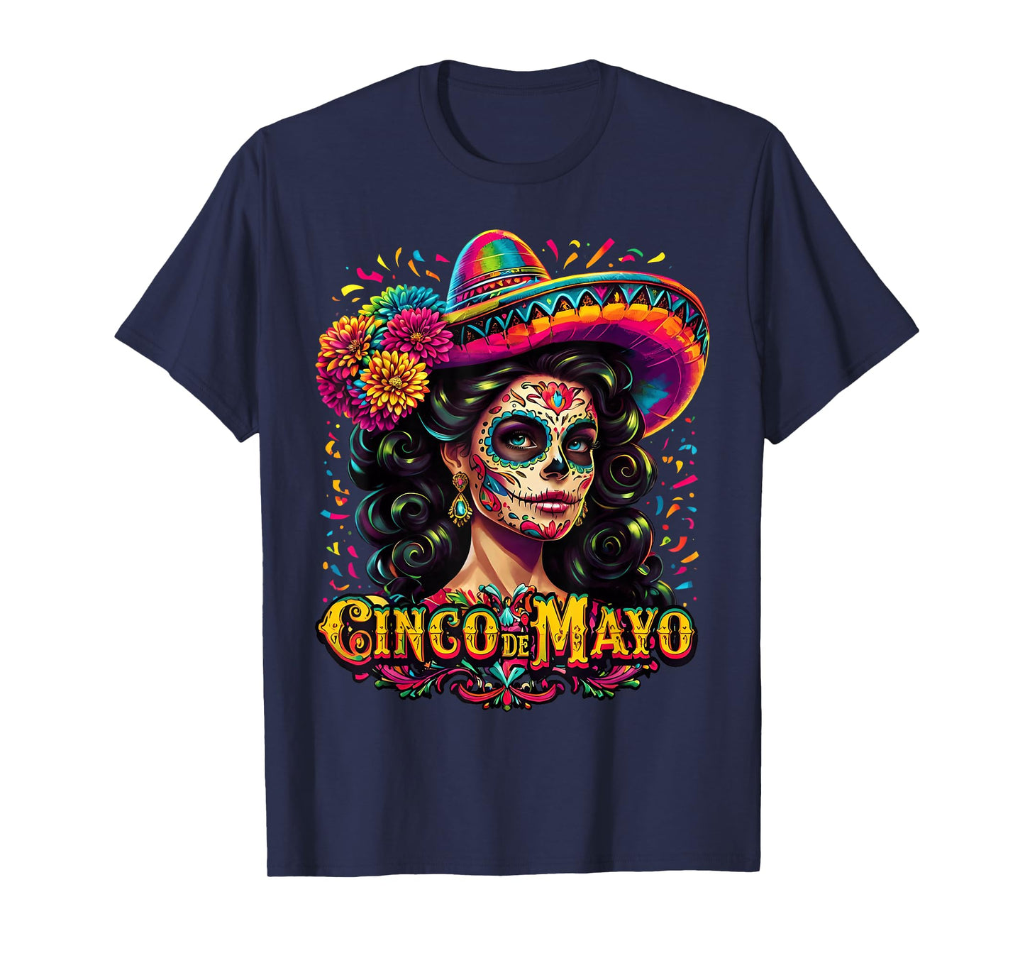 Cinco De Mayo Mexican Fiesta 5 De Mayo Women Girl Sombrero T-Shirt
