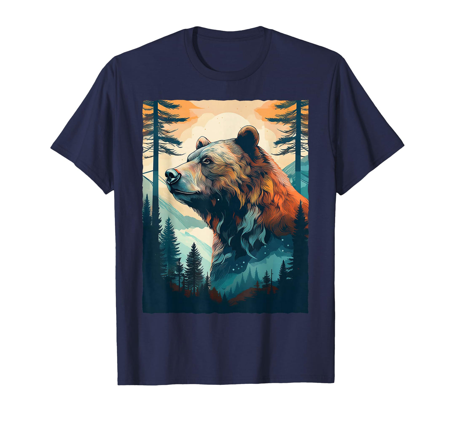 Bear and Forest Nature T-Shirt