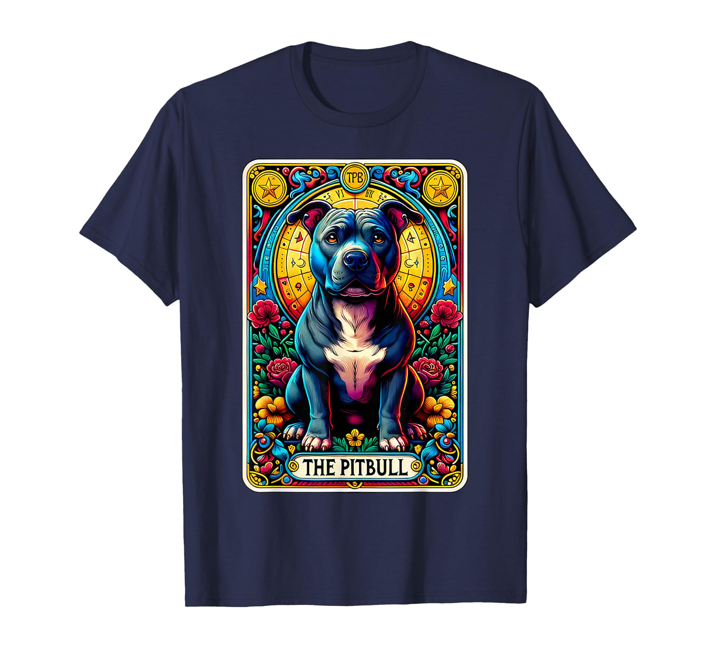 The Pitbull Tarot Card Dog Lover American Pit Bull Terrier T-Shirt for Men Women Kids