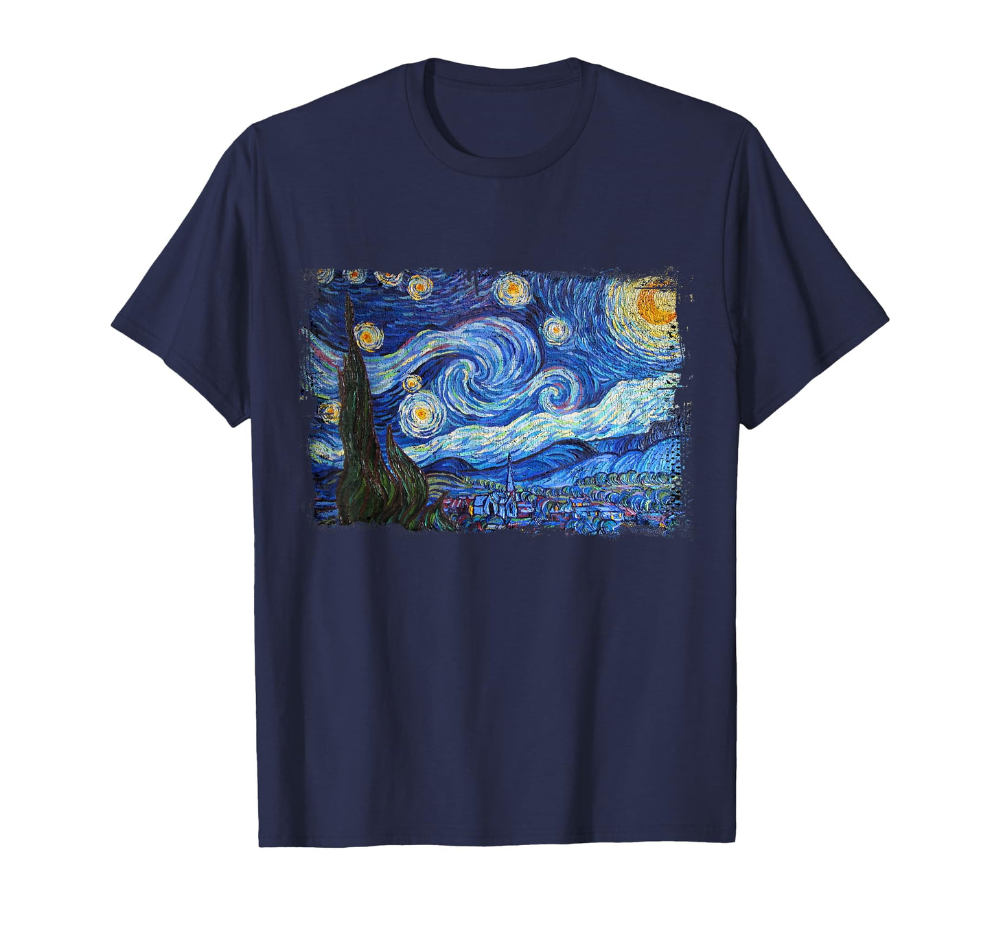 Starry Night by Vincent Van Gogh Famous Painting T-Shirt