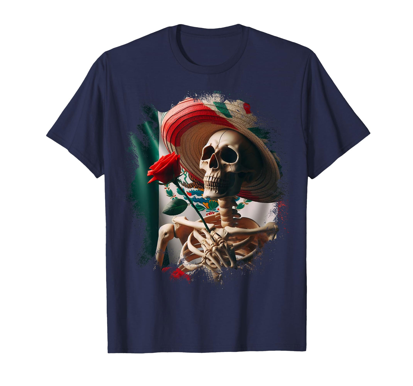 Mexico Gift Rose Tijuana Mexican Hispanic Pride Poncho T-Shirt