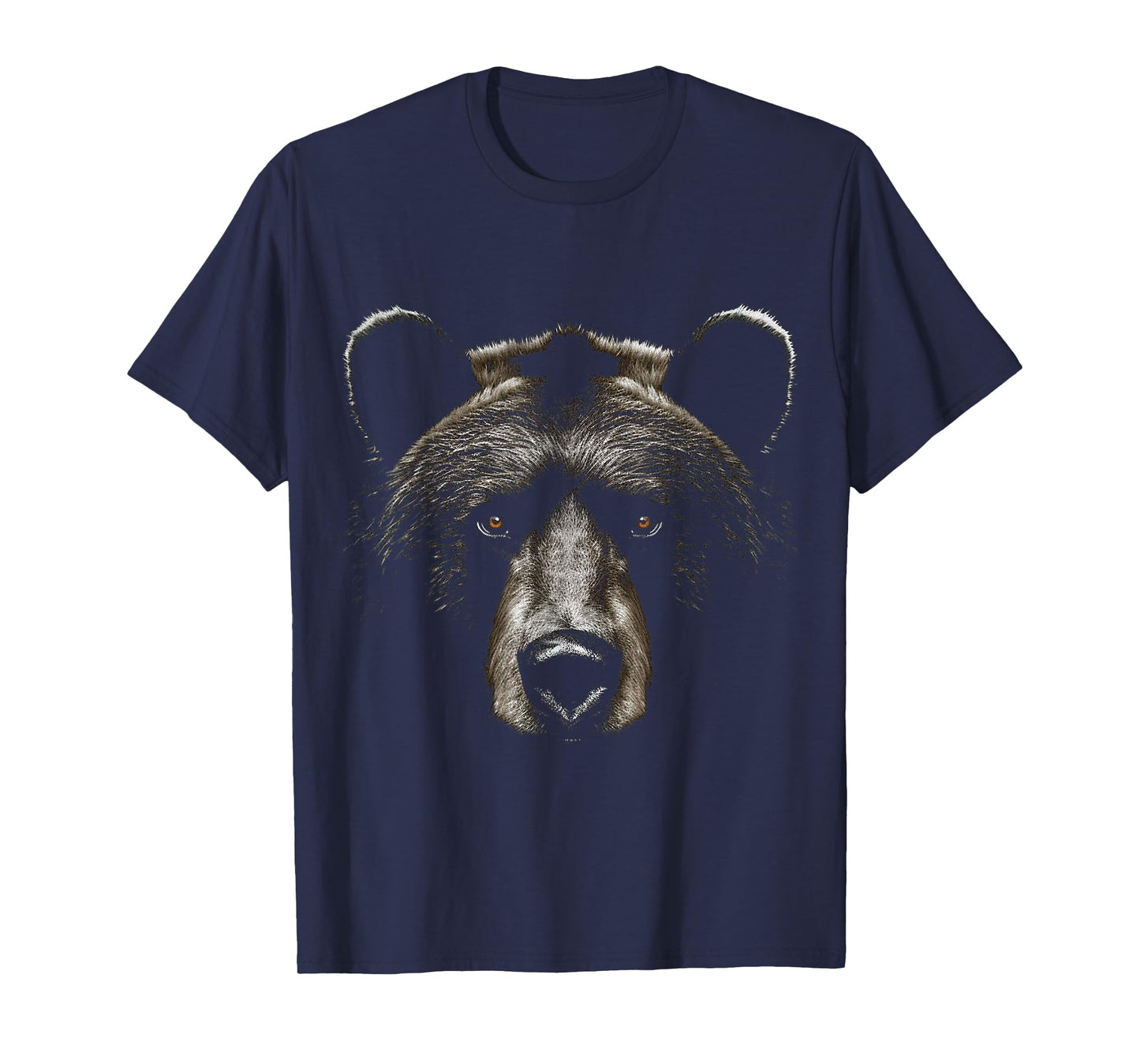 Bear Face Animal Art Portrait Graphic Motif Bear T-Shirt