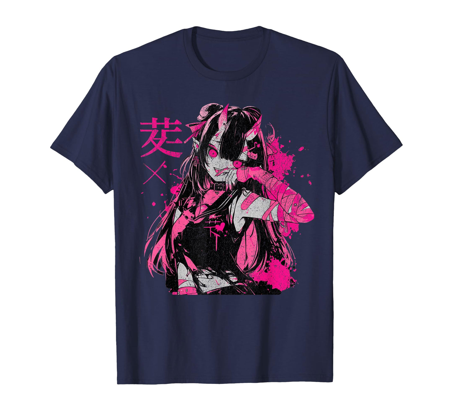 Alternative Vaporwave Gothic Sad Alt Grunge Woman Goth Grunge Demon Anime Girl Waifu Horror Alt Aesthetic T-Shirt