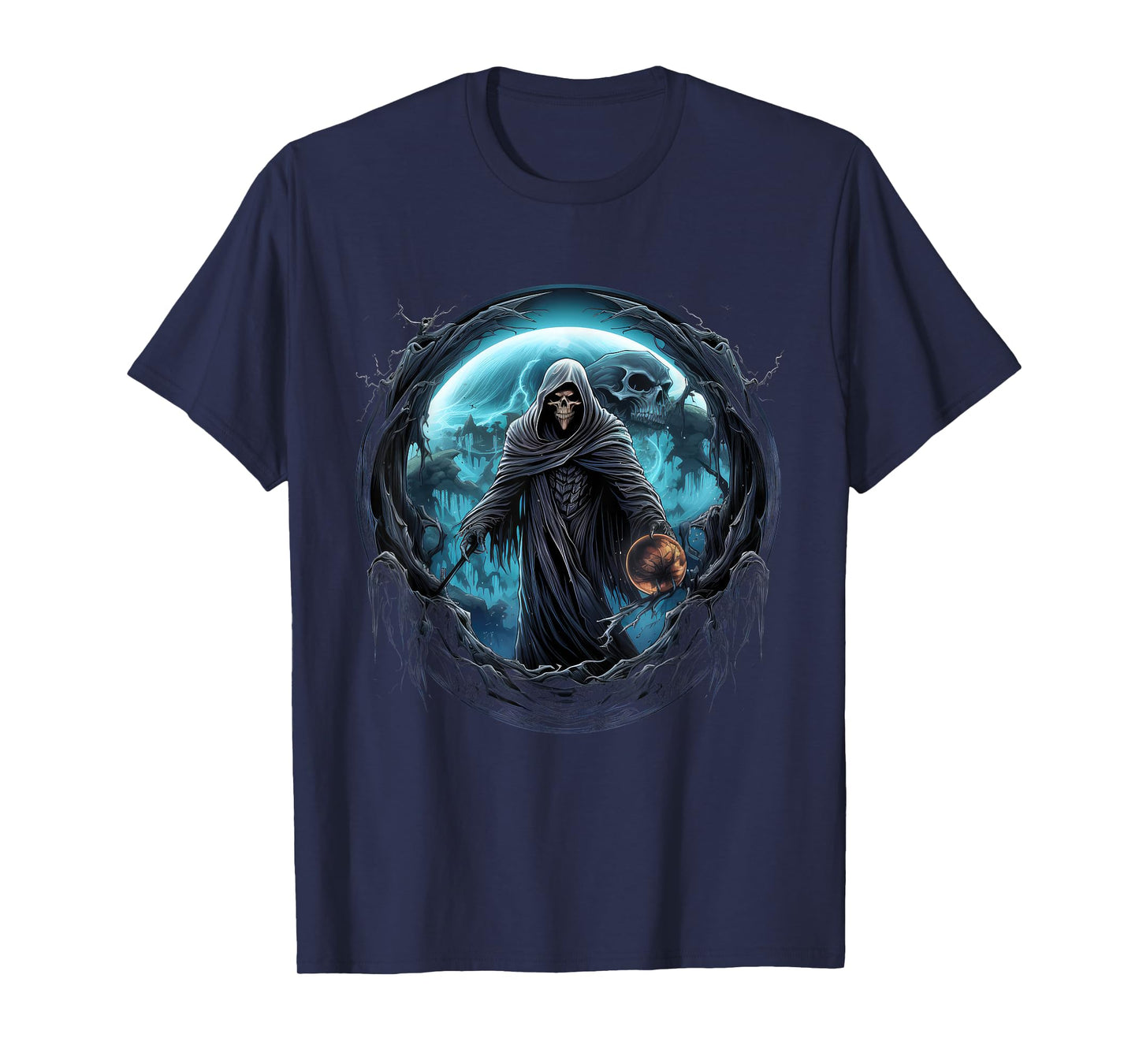 Grim Reaper and Skeleton Enthusiasts Essential Design T-Shirt