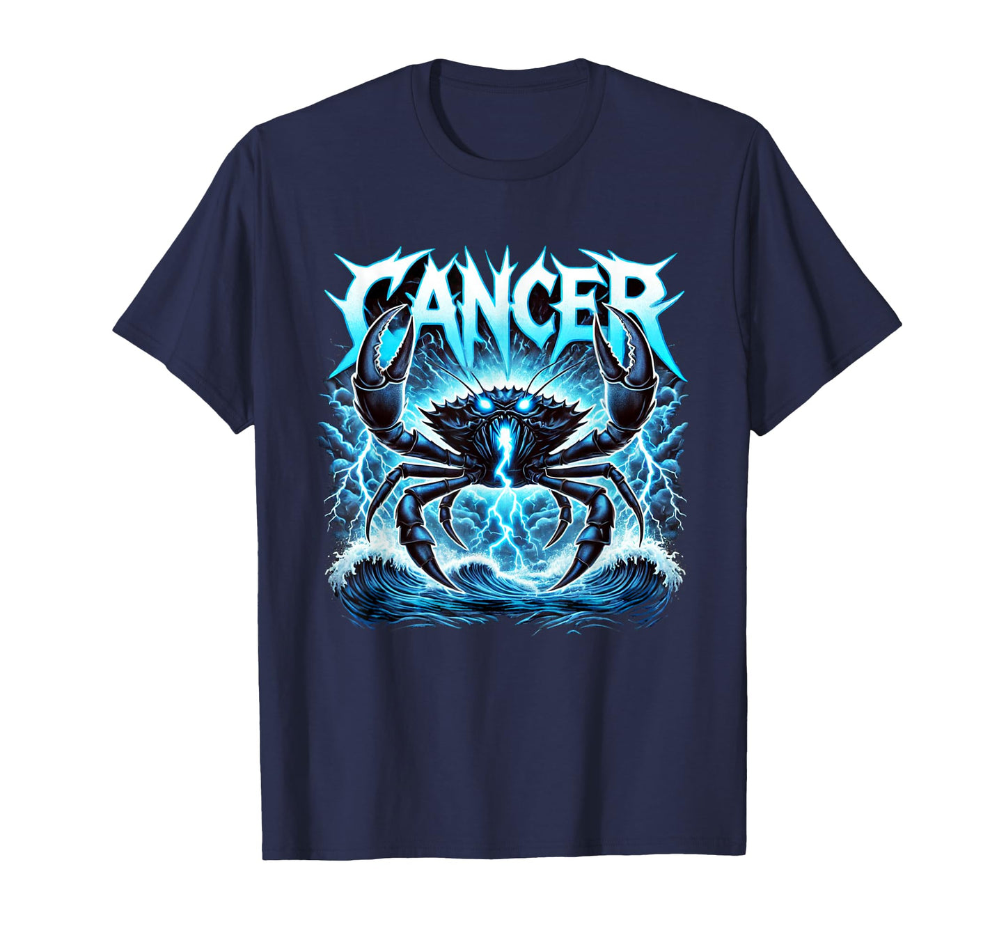 Cancer Heavy Metal Zodiac T-Shirt