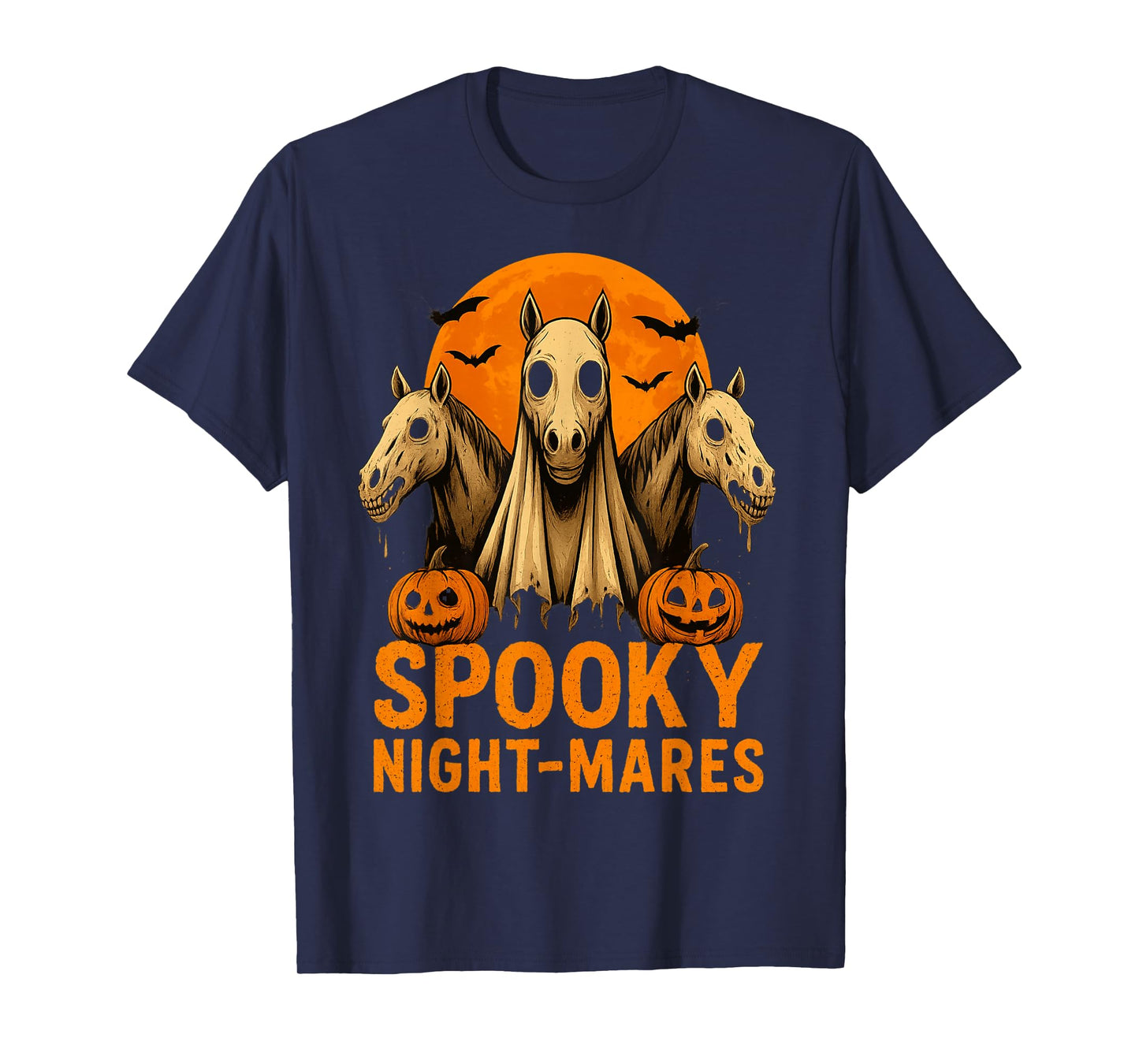 Spooky Night-Mares Halloween Spooky Season Funny Horses T-Shirt
