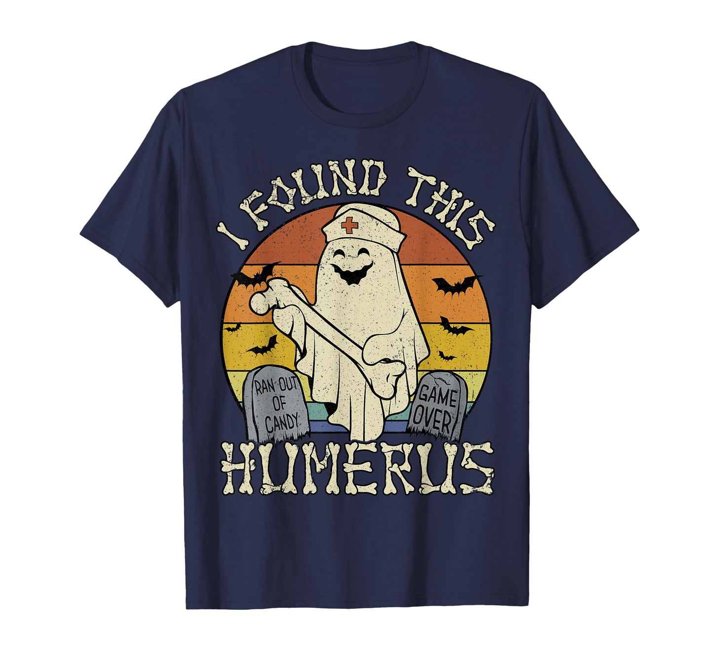 I Found This Humerus Funny Ghost Halloween T-Shirt