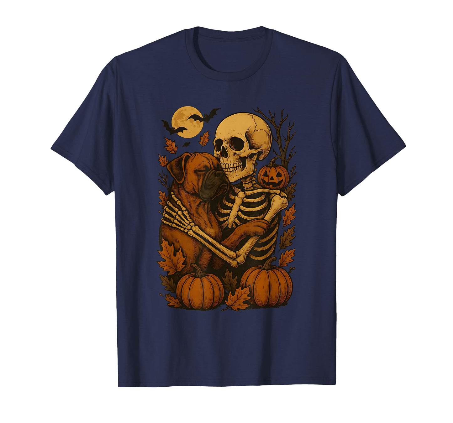 Skeleton Hugging Boxer T-Shirt