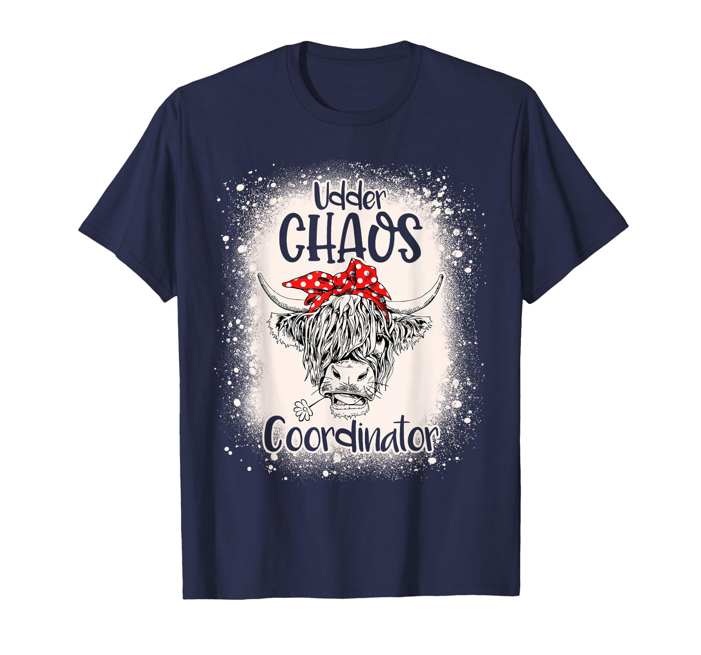 Funny Heifer Bleached Chaos Coordinator Teachers Boss Women T-Shirt