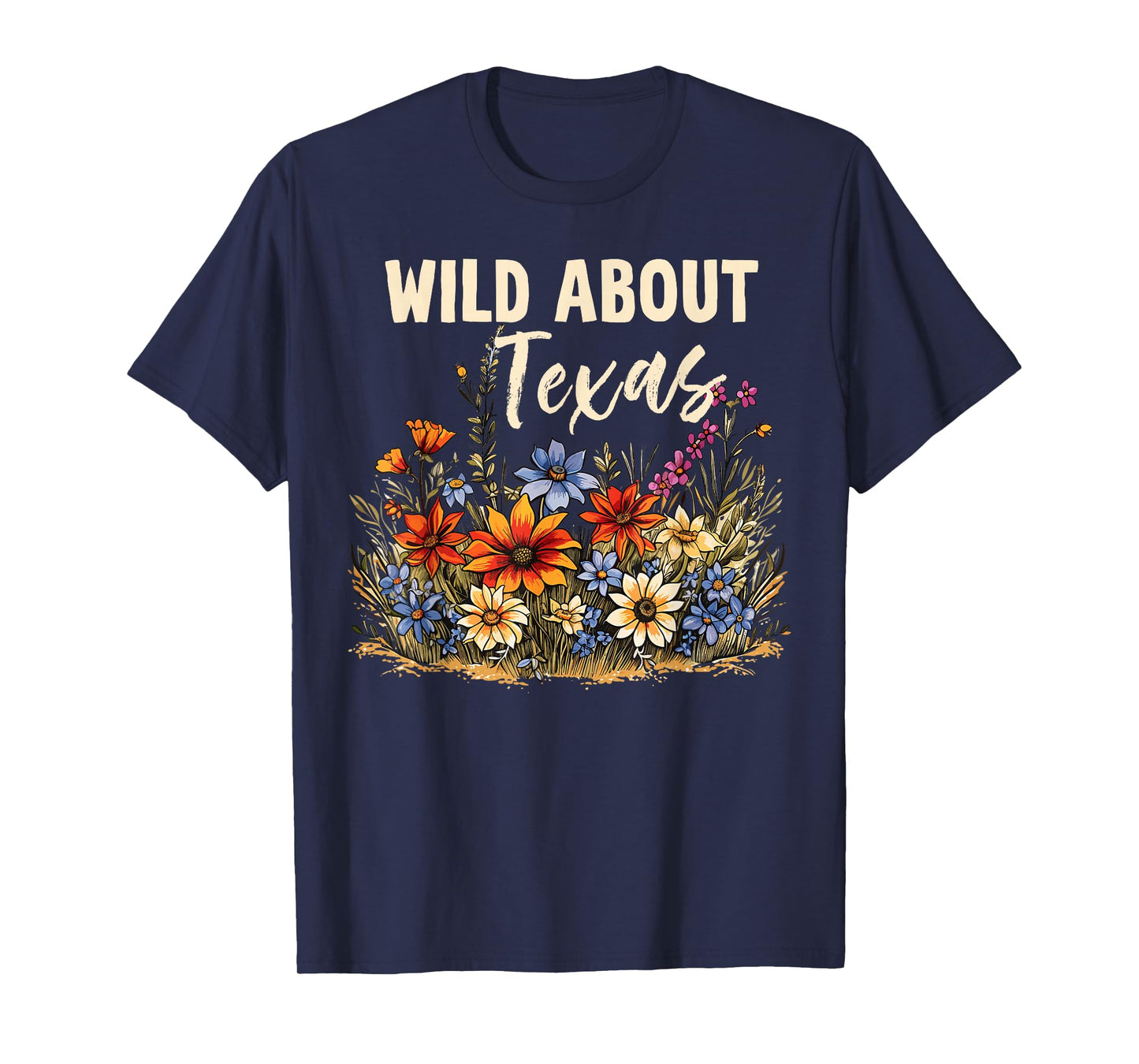 Wildflower Fields Wildflowers Bluebonnet Texas Spring T-Shirt