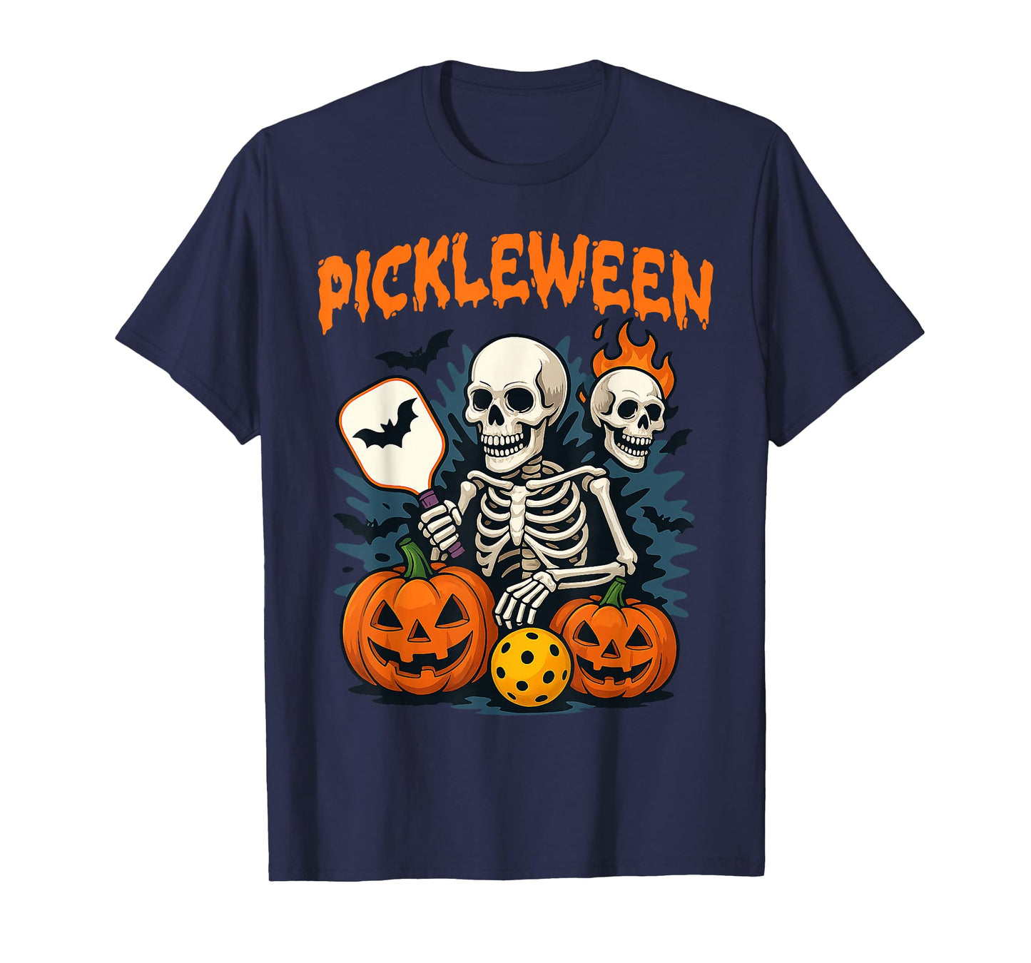 Pickleween Funny Halloween Enthusiasts Spooky Party T-Shirt
