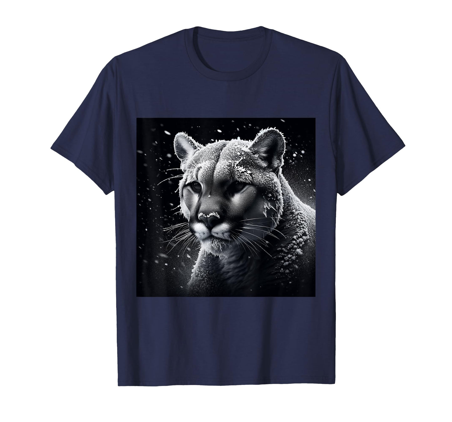 Wildlife Art Cougar Puma Shirt - Mountain Lion Portrait T-Shirt