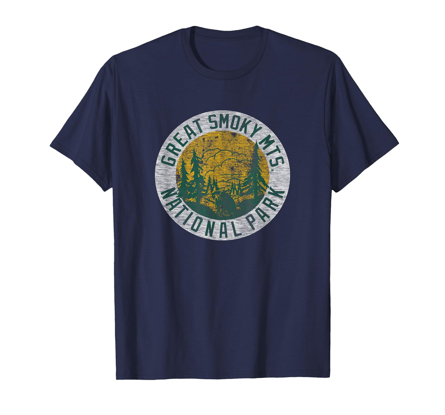 Great Smoky Mountains National Park Vintage Pine Trees T-Shirt