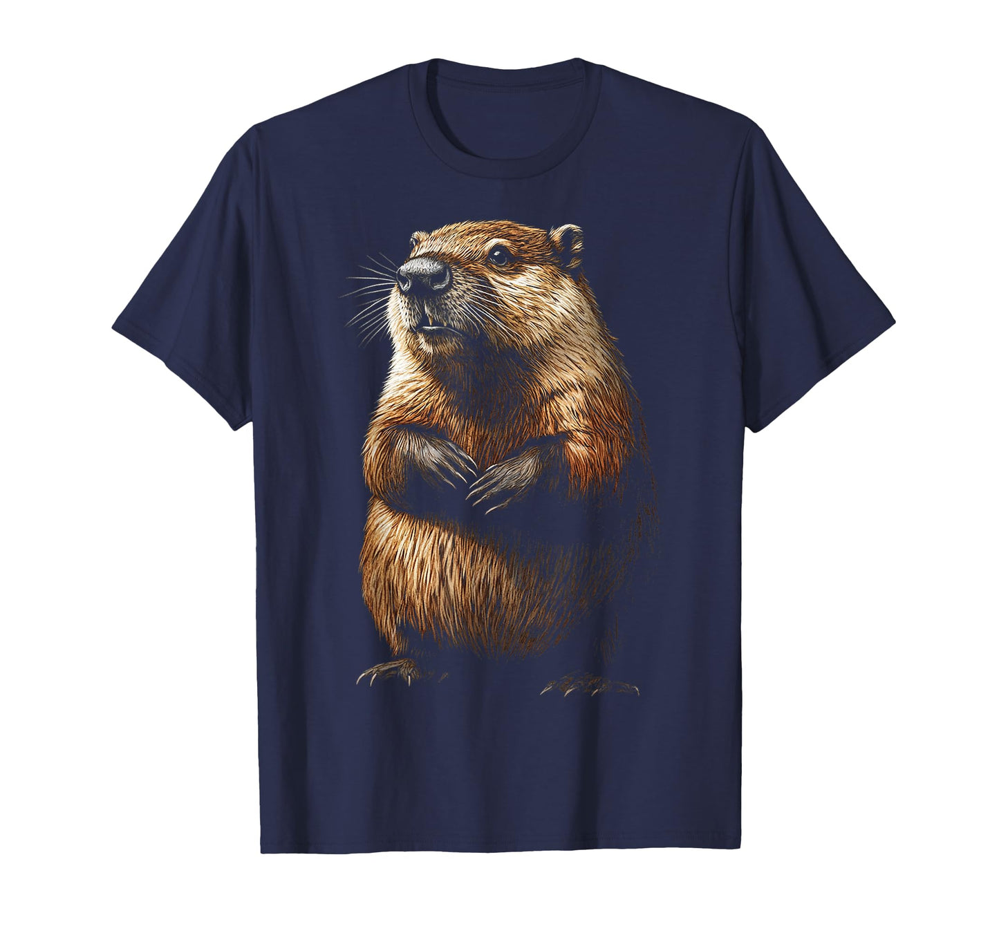 Beaver Animal Motif Artwork Beaver T-Shirt