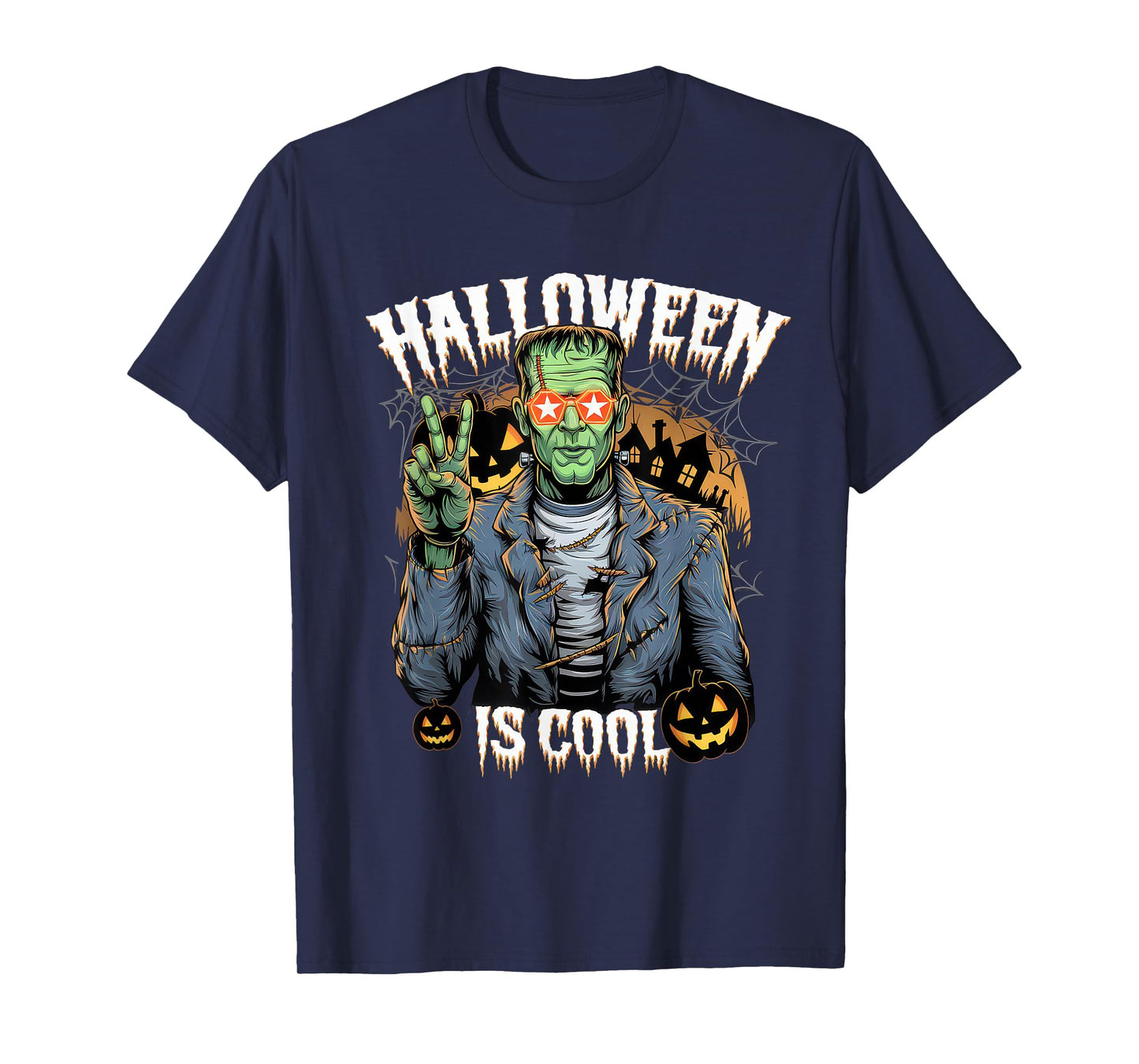 Halloween is Cool Tshirt Women Men Frankenstein Monster T-Shirt