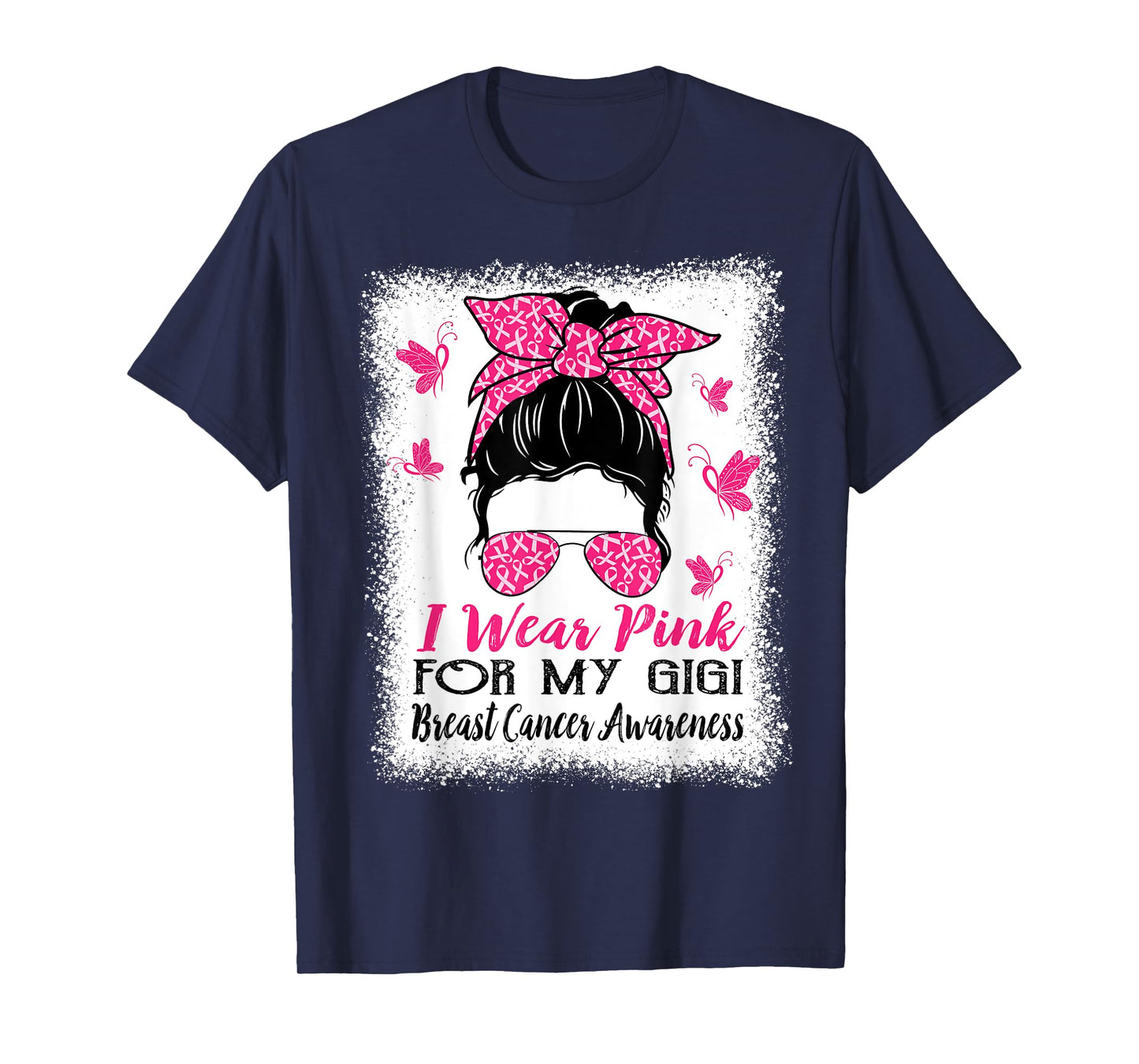 I Wear Pink for My Gigi Breast Cancer Awareness T-Shirt