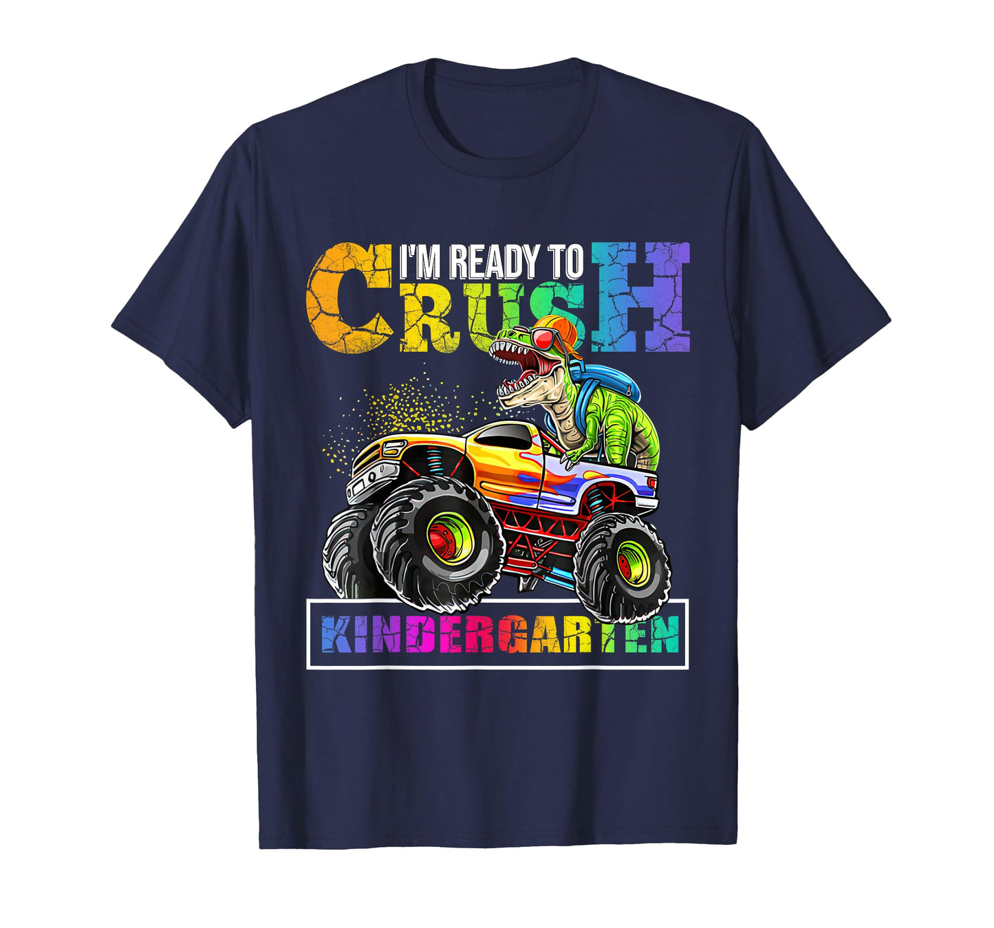 Back To School Boy Dinosaur I'm Ready To Crush Kindergarten T-Shirt