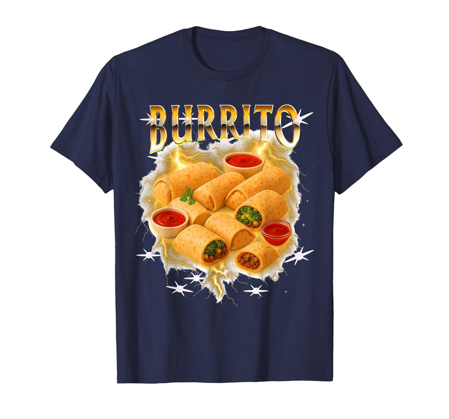 Burrito Lover Mexican Cuisine Food Foodie Meet Me in Mexico T-Shirt