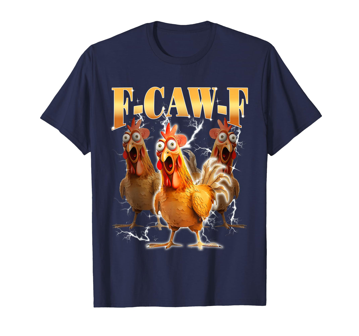 Funny F-caw-f Rooster Funny Chicken Fcawf Bootleg T-Shirt